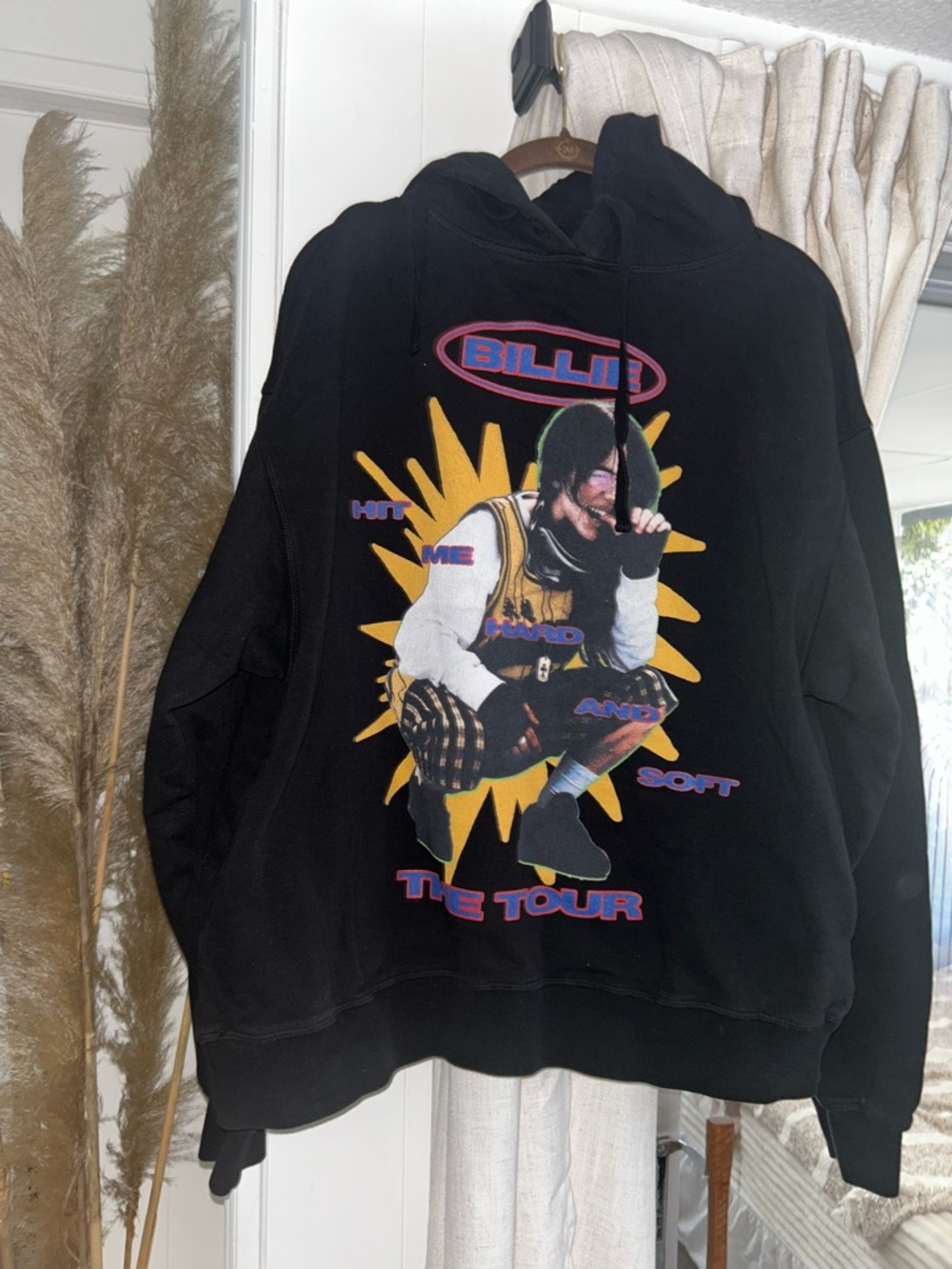Billie Eilish Black Graphic Tour Hoodie